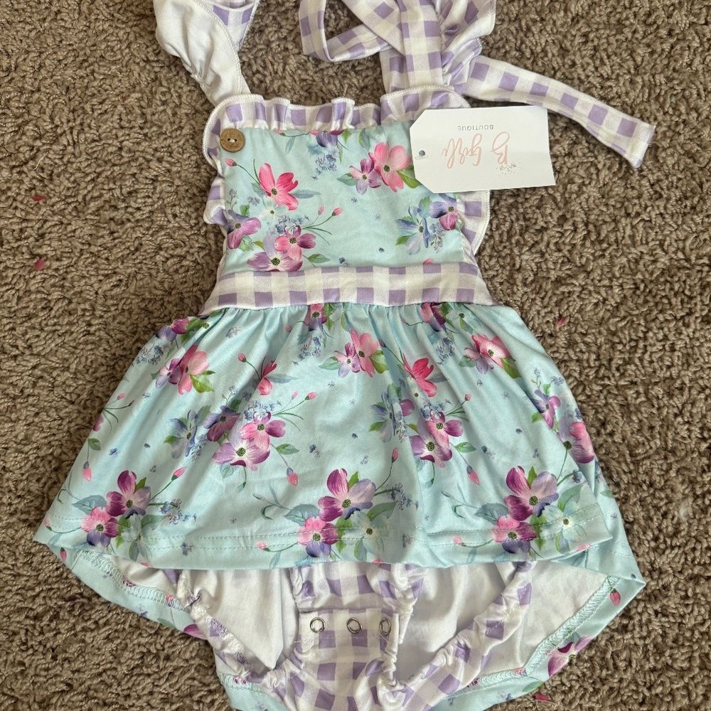 6-12 month Baby / Kid Summer / Spring bubble romper